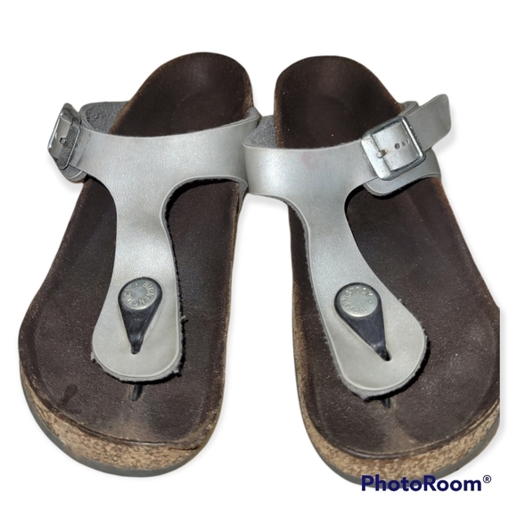 Birkenstock Gizeh Silver Kids C12 - Picture 2 of 5